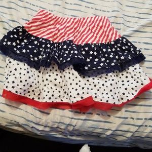 fourth of July toddler skort